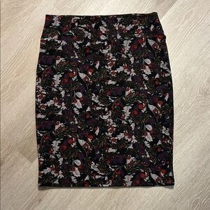LuLaRoe Paisley Floral Patterned Women's Skirt